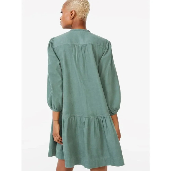 Free Assembly Tiered Swing Dress Laurel Wreath Size M - Picture 2 of 10